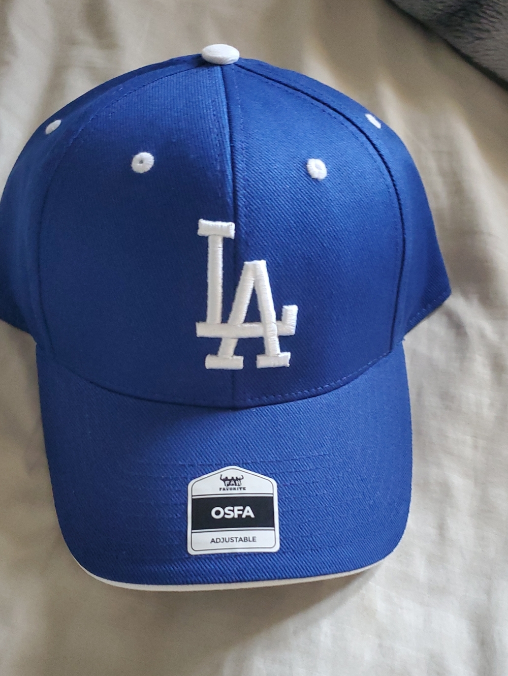 Genuine Merchandise Royal Blue Cap with White LA Logo Adjustable